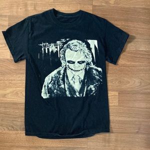 Simple Black T-Shirt with Joker on front